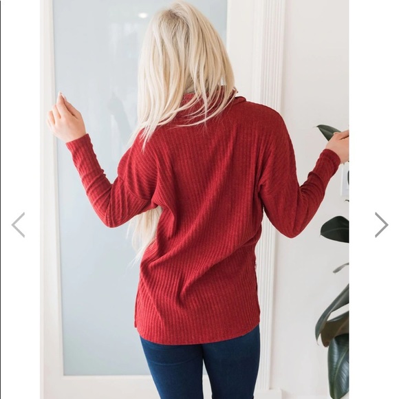 Rust Turtleneck Sweater - Picture 4 of 4